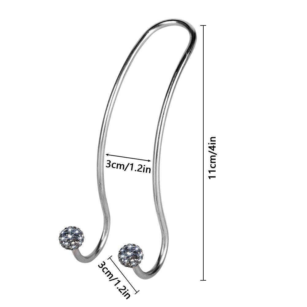 Savori Auto Hooks Bling Car Hangers Organizer Seat Headrest Hooks Strong And Durable Backseat Hanger Storage Universal For Suv T