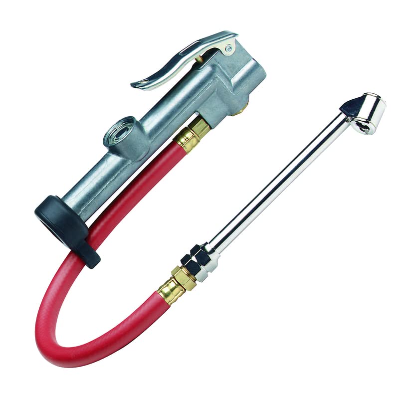 Tru-Flate 17-850 10-20 Psi Deluxe Inflator Gauge With 12'' Hose And Dual Foot Chuck