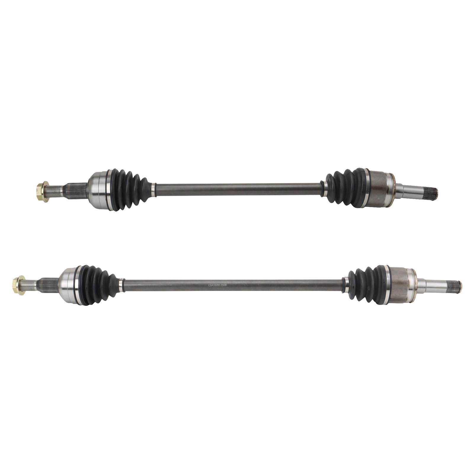 TRQ Rear CV Axle Shaft Assembly Set Compatible with 2008-2011 Buick Enclave 2009-2011 Chevrolet Traverse 2007-2011 GMC Acadia 20