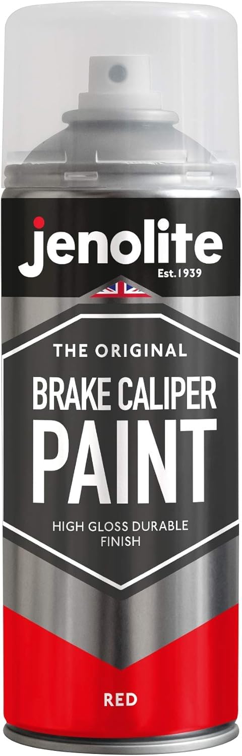 Jenolite Brake Caliper Paint | Red | Restore & Transform Car Brake Calipers | 400Ml (13.5Fl Oz)