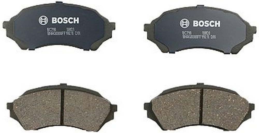 BOSCH BC798 QuietCast Premium Ceramic Disc Brake Pad Set - Compatible With Select Mazda Protege; FRONT