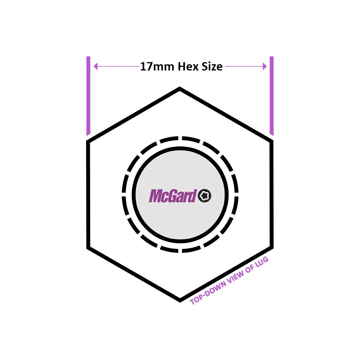 Mcgard 28017 Chrome Bolt Style Radius Seat Locks (M14 X 1.5 Thread Size) - Set Of 4