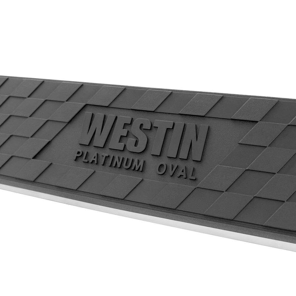 Westin 21-2775 Platinum 4 Oval Nerf Bars Fits 2005-2023 Tacoma Double Cab Black Pair