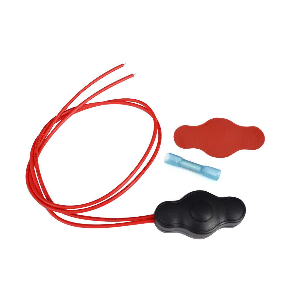 Kingshowstar 12V Waterproof Push-Button On-Off Switch With Quick Connector For Led Accent Lighting On Motorcycles, Cars, Trucks, Atvs, Golf Carts, Etc