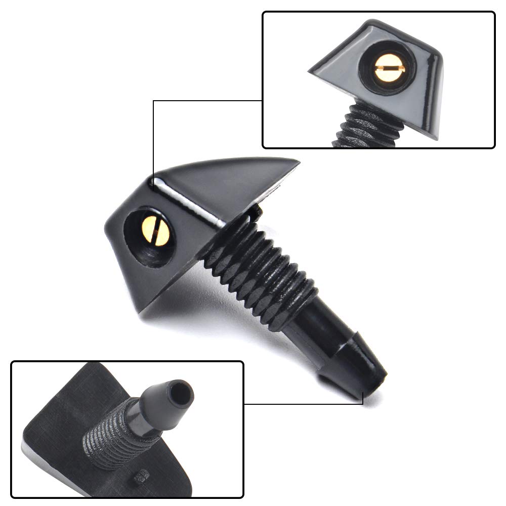 Otuayauto Universal Windshield Washer Nozzles Kit - Replaces Oem #47137, Spray Jet Kit (Pack Of 11)