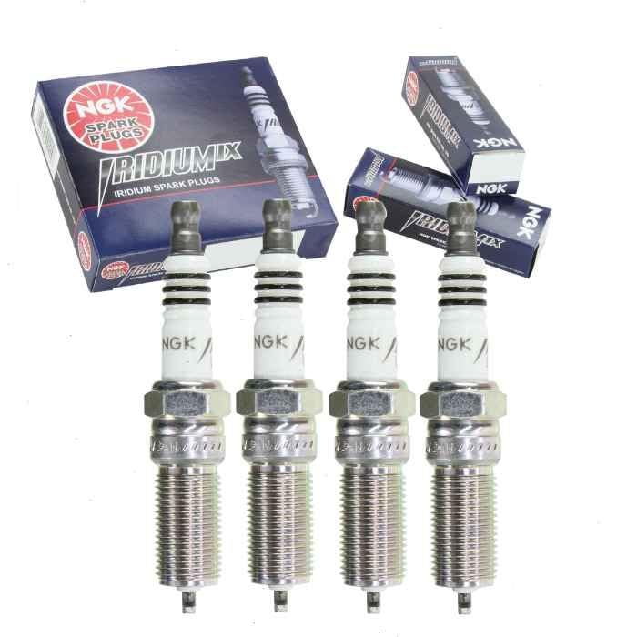 4 pc NGK Iridium IX Spark Plugs compatible with Chevrolet Malibu 2.0L 2.2L 2.4L 2.5L L4 2004-2015