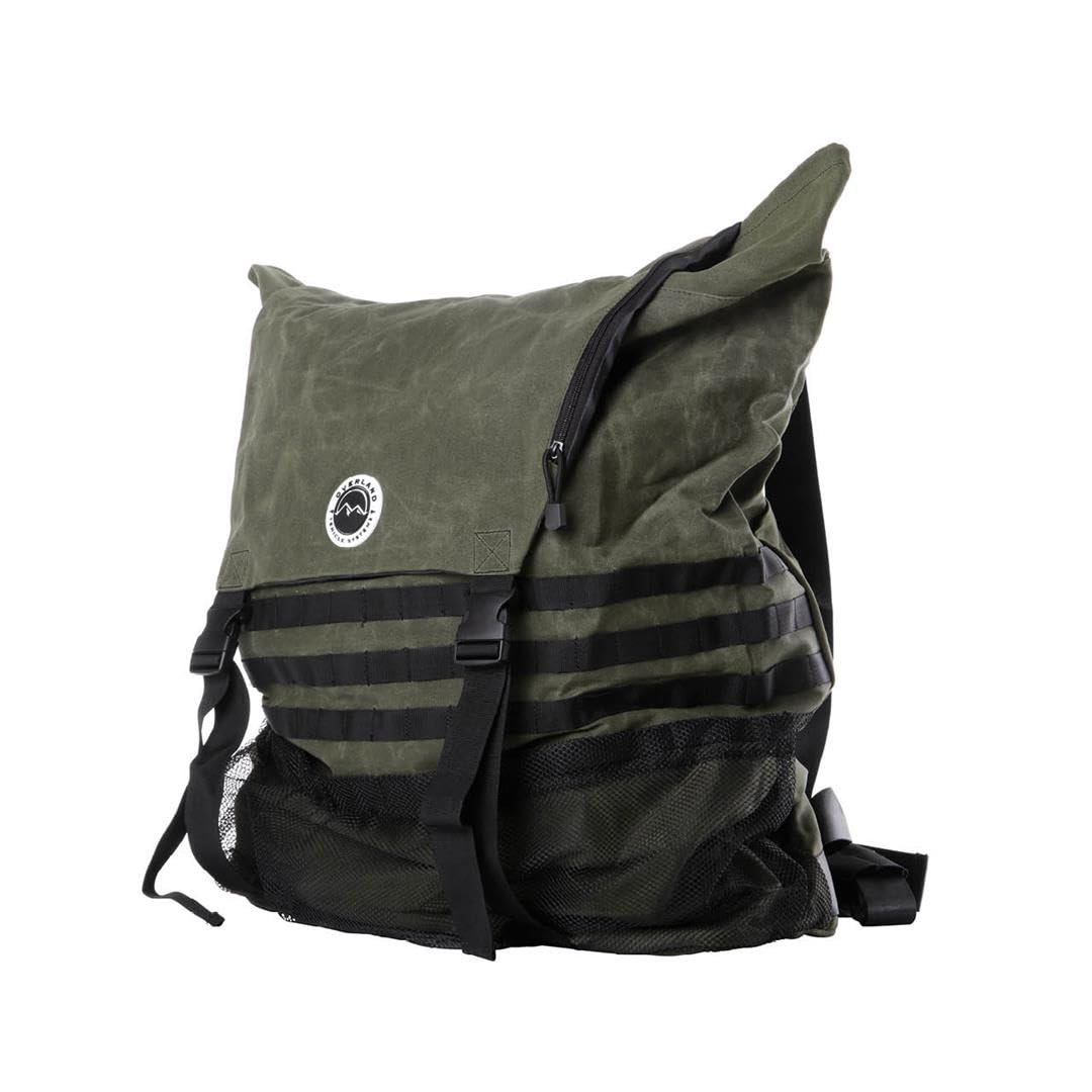 Overland Vehicle Systems Canyon Extra Large Trash Bag Tire Mount - #16 Waxed Canvas