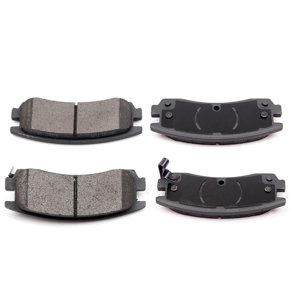 Eccpp D698-7387 Rear Ceramic Disc Brake Pad Set - Fit For Buick Allure 2008-2009, Century 2004-2005, Lacrosse 2008-2009, Regal 1