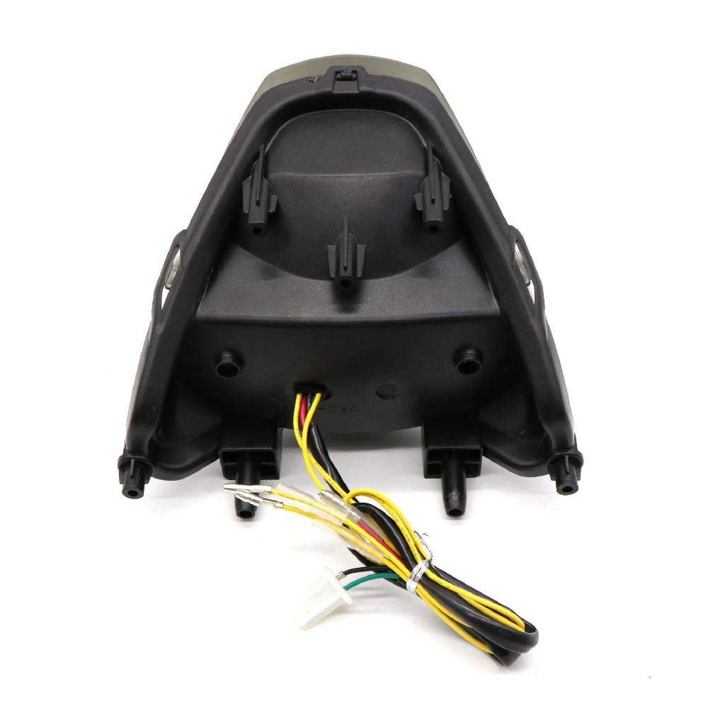 Mzs Motorcycle Tail Light, Led Integrated Turn Signal Blinker Smoke Compatible With Cbr250R 2011-2013 / Cb300F 2015-2018 / Cbr30