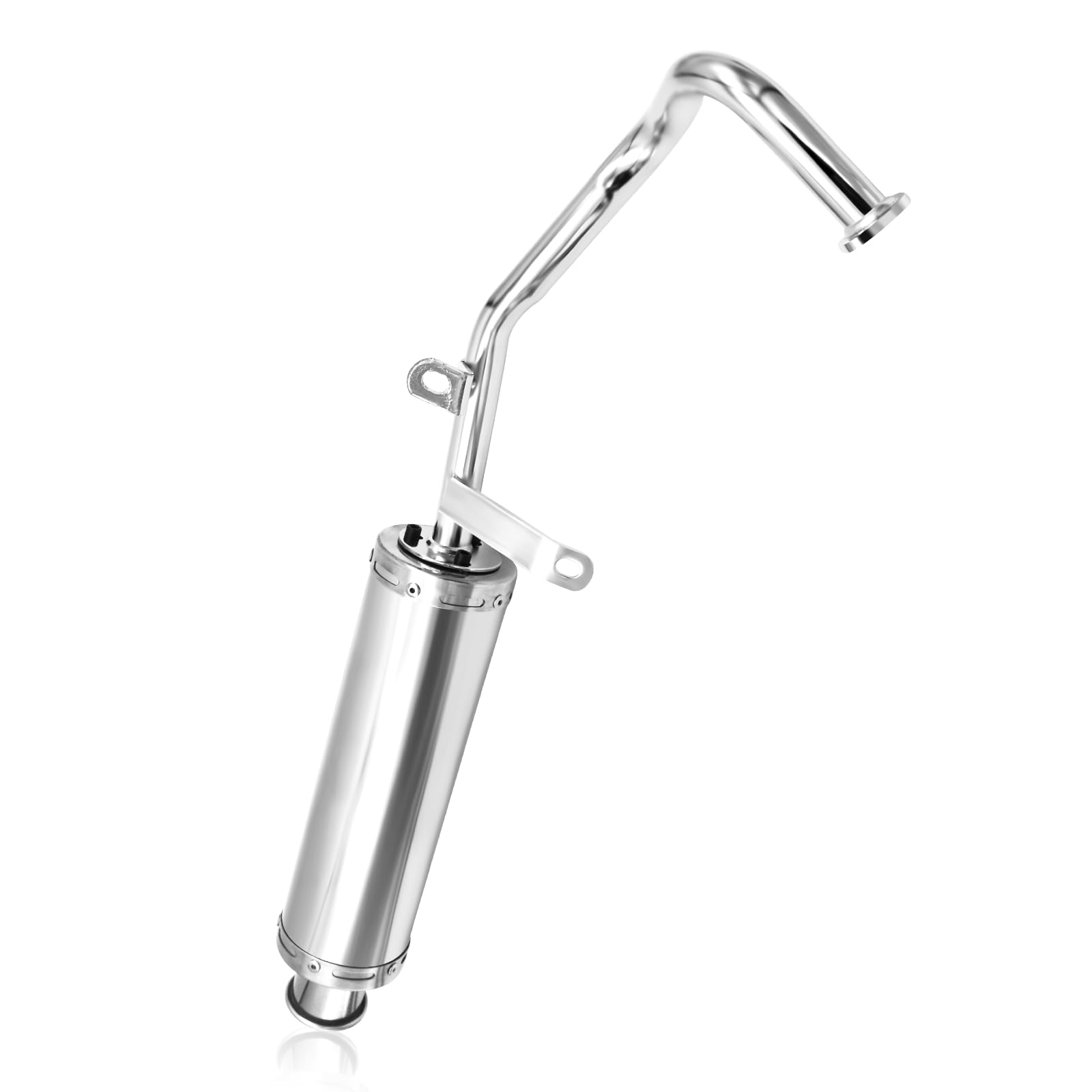 Wai Danie Motorcycle Exhaust Muffler Scooter Performance Exhaust Stainless Pipe For GY6 4 Stroke 50CC 80CC 100CC Scooter QMB139