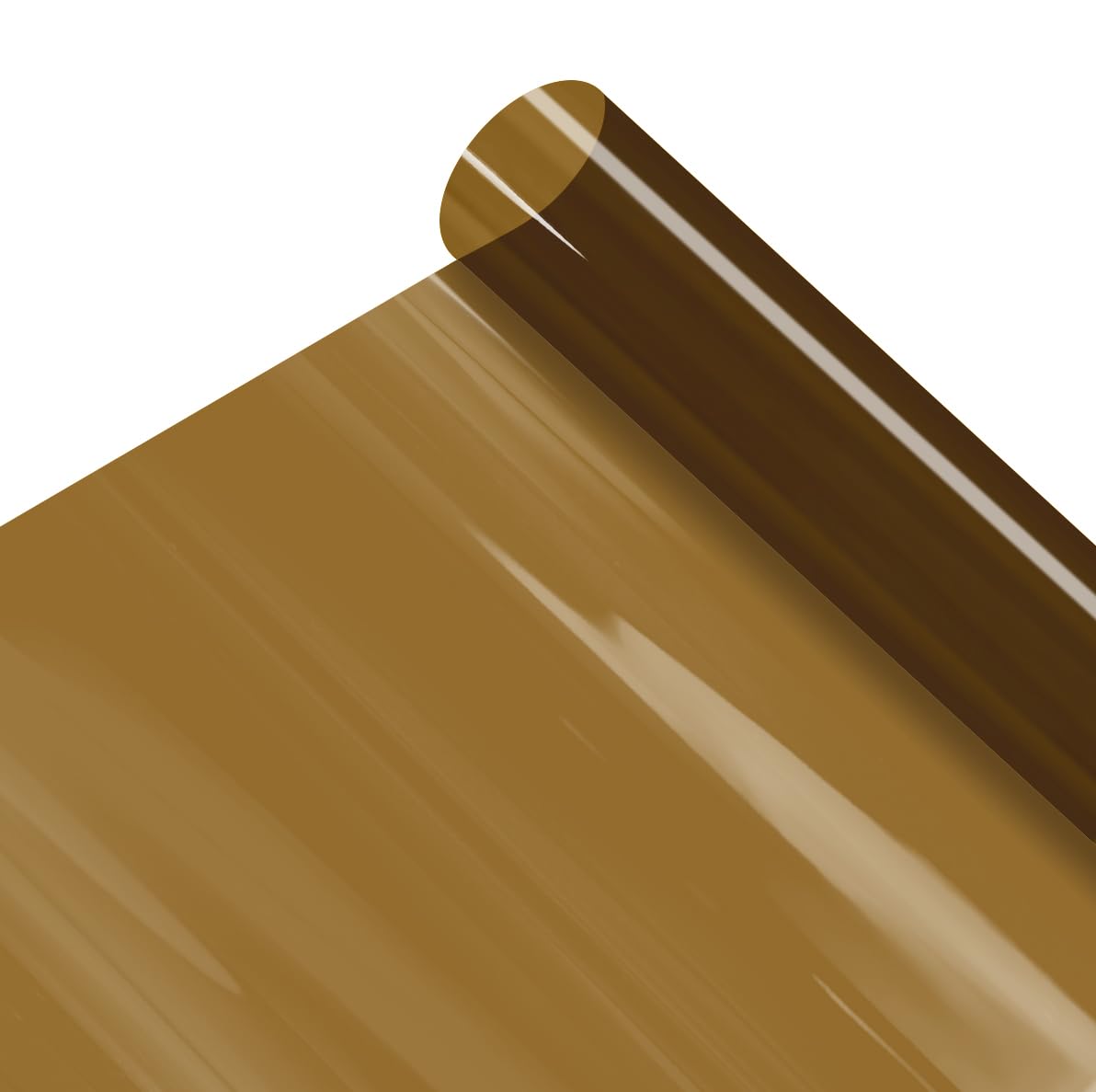 Vvivid Transparent Colorful Vinyl Window Tinting Sheets (6Ft X 4.9Ft, Bronze Brown)