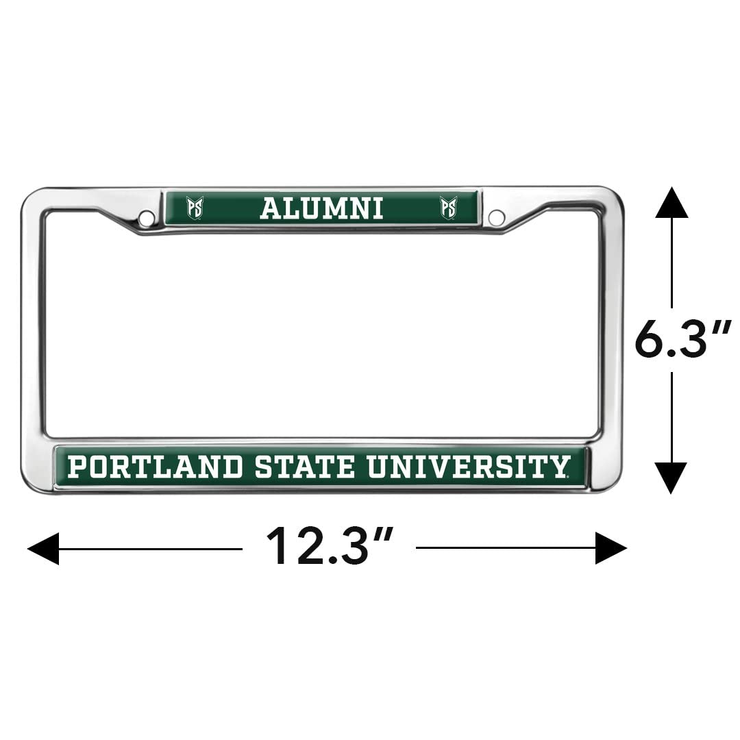 GRAPHICS & MORE Metal License Plate Frame - Portland State University Alumni, Full Size, One Size