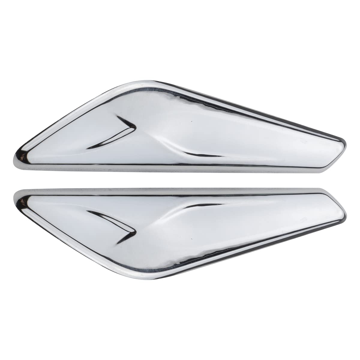 2 Pcs Front Fender Chrome Finisher Trim Right Left Side Fits X3 F25 X4 F26 2013-2017 Replaces 51117338570 51117338569
