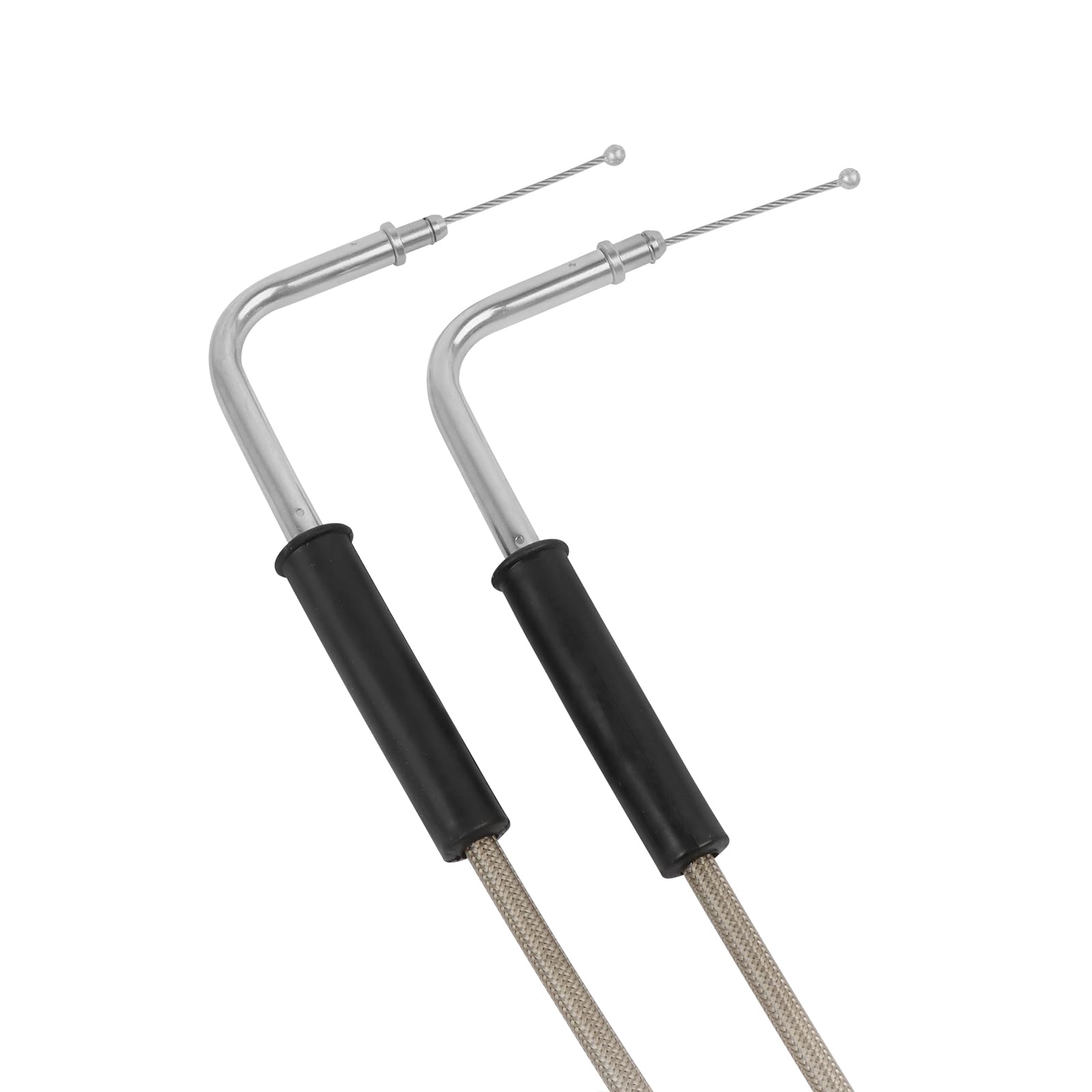 CHIFUN Motorcycle Throttle Idle Cable Braided Wire Kit Stainless Steel 43'' Long Throttle Gas Cable Compatible with Harley Dyna