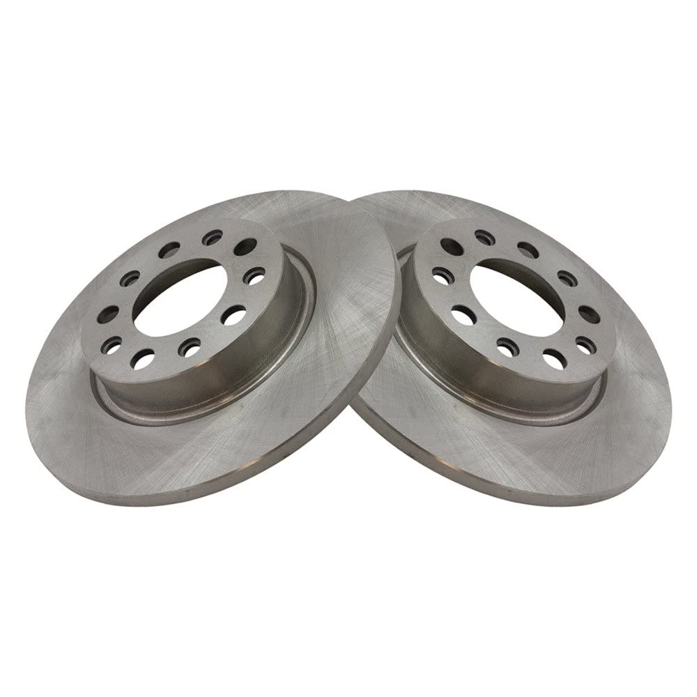 Trq Rear Brake Rotors Set Solid Compatible With 2016-2022 Fiat 500X 2017-2022 Jeep Compass 2015-2022 Renegade