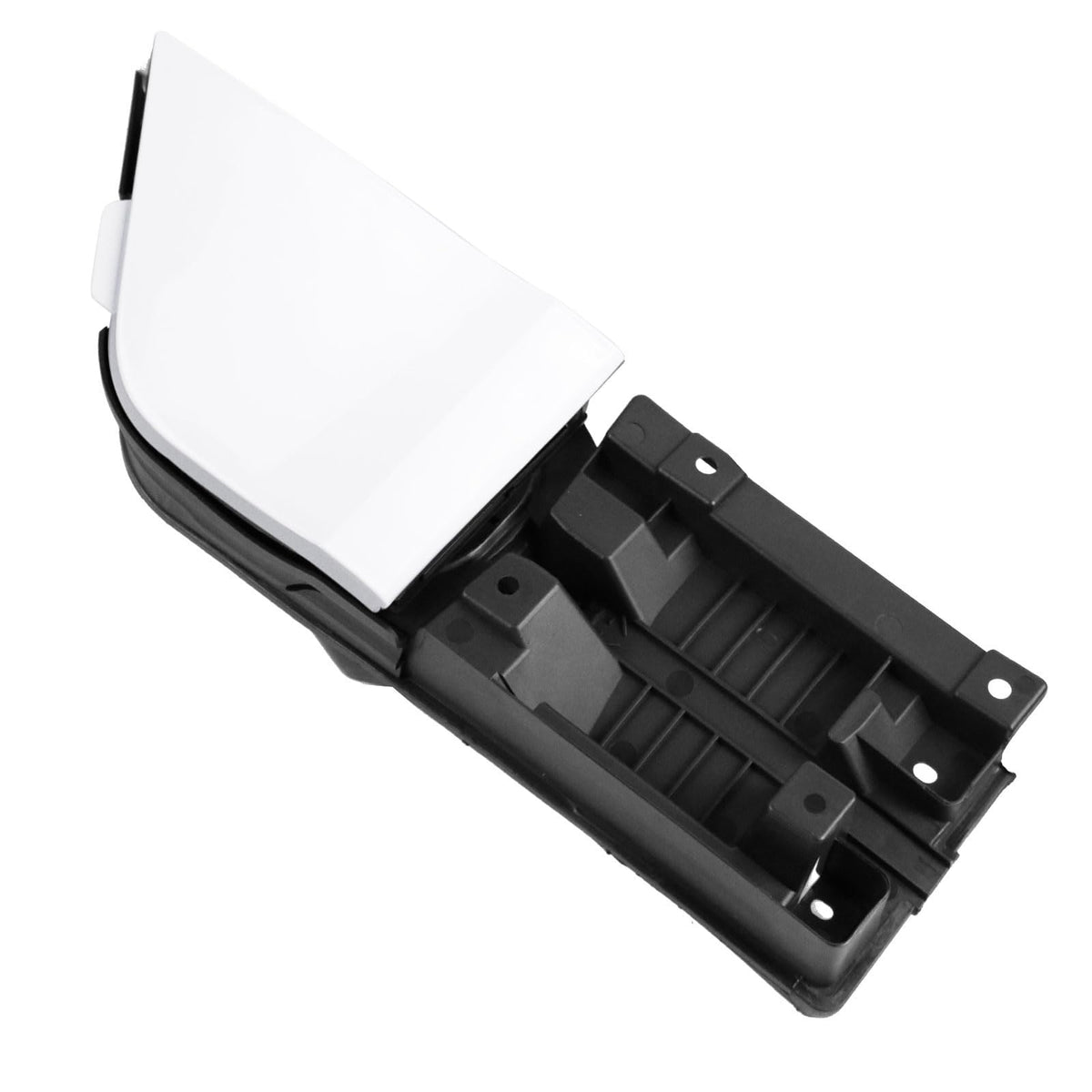 Yzqpnb Fuel Filler Door Housing Pocket Hinge W/White Cover Compatible With 2015-2023 Ford Transit Van 150 250 350 Gasoline Engine Replace # Ck4Z-5427936-A Ck4Z-61405A26-B