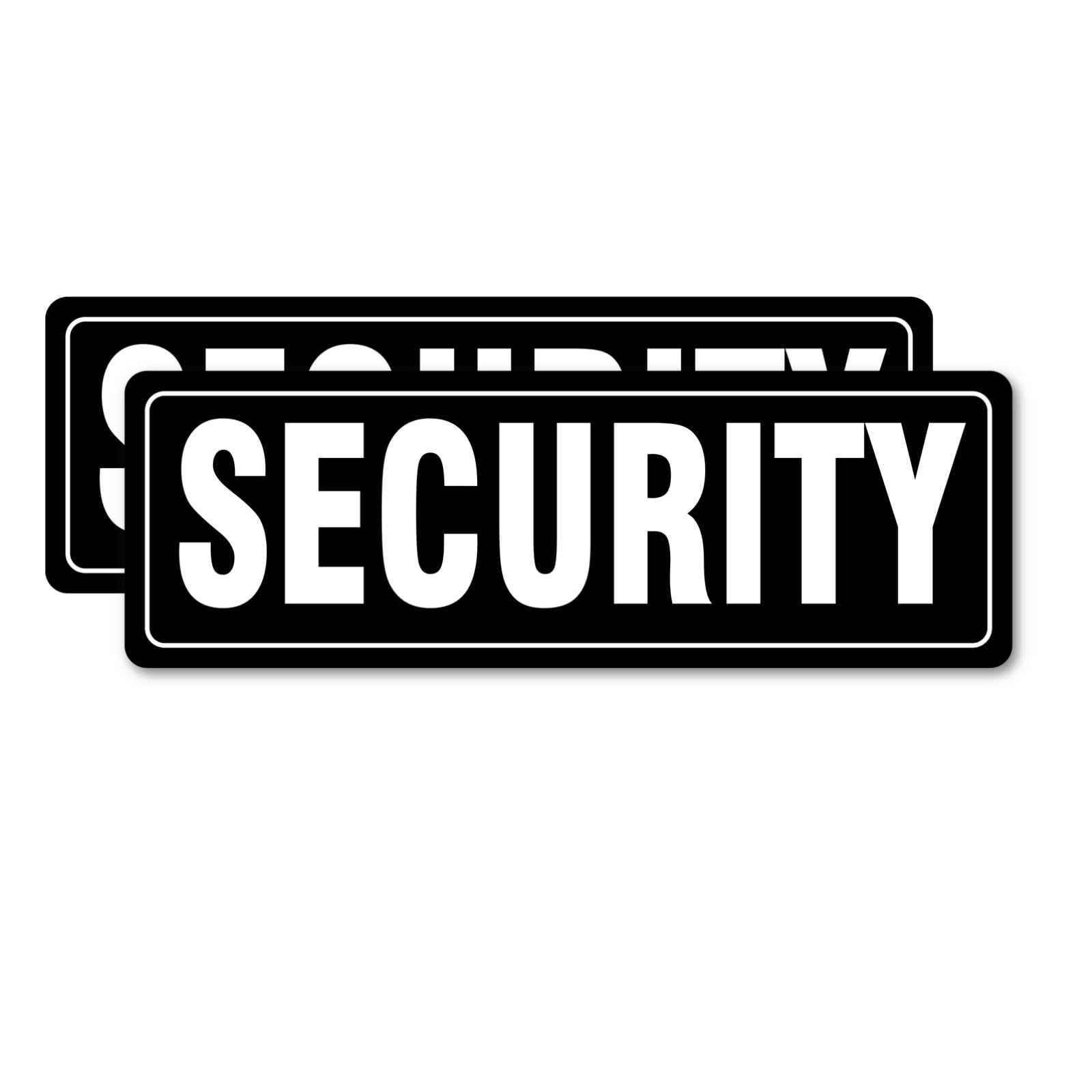 Security Sign Magnet, 2 Pack Black Security Officers Magnetic Signs For Vehicles Trucks, SUV and Cars, Rover, Patrol Security 14
