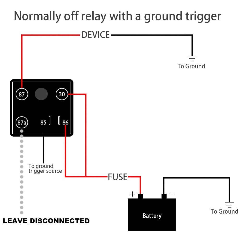 Irhapsody Relay 250A, 12V Continuous Duty Relay, 5 Pin Starter Relay, Spdt High Current High Power On/Off Control Relay, Split C