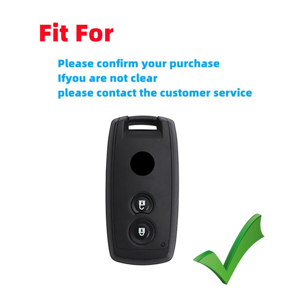 Otmik Silicone Car Key Cover Case Fit For Suzuki Grand Vitara Swift Sx4 S-Cross Xl-7 Kuyucha Sch4 Key Shell Accessories (Pink)