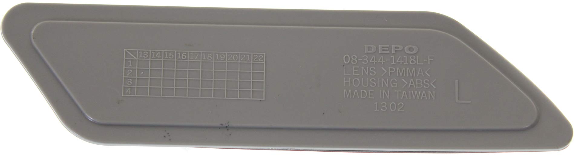 Evan Fischer Bumper Reflector Compatible With 2012-2015 Bmw 320I, Fits 2013-2015 Bmw 320I Xdrive, Fits 2012-2015 Bmw 328I, Fits