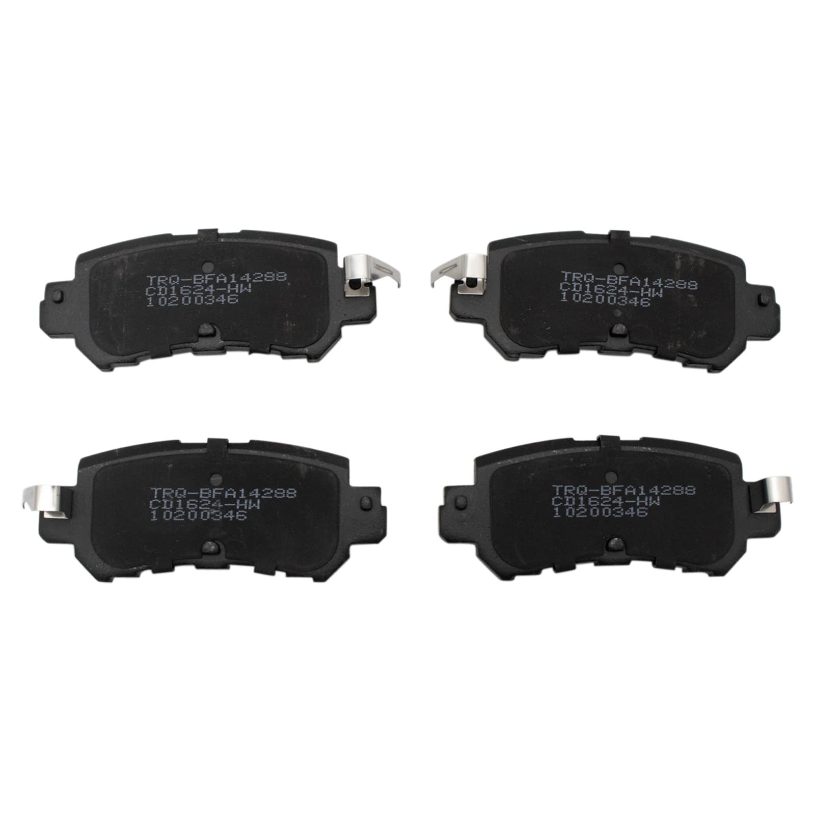 TRQ Rear Brake Pads Ceramic Compatible with 2016-2018 Mazda CX-3 2013-2015 CX-5