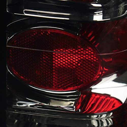 Spec-D Tuning Tail Lights Smoke Lens Compatible with 1982-1993 Chevy S10, 1983-1994 Chevy S10 Blazer, 1983-1990 GMC S15, 1991-1993 GMC Sonoma Left + Right Pair Assembly
