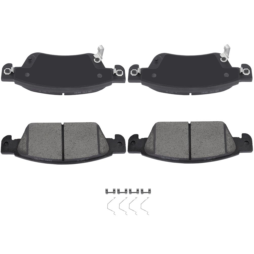 Automuto 4Pcs Front Ceramic Disc Brake Pads Set D1287 2010-2015 For Chevrolet Camaro,2011-2017 For Chevrolet Caprice