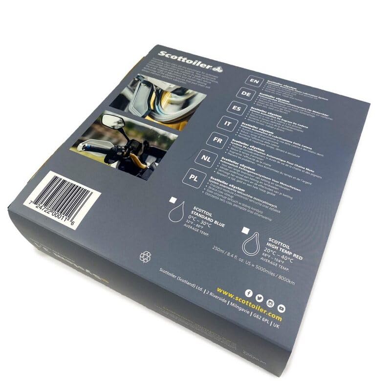 Scottoiler eSystem Automatic Chain Oiler - Including All Climate Biodegradable Green Scottoil