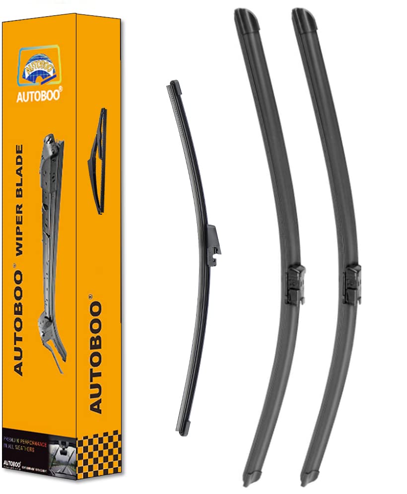 Autoboo 24''+21'' Windshield Wipers With 13'' Rear Wiper Blade Replacement For Volkswagen Vw Tiguan 2017 2016 2015 2014 2013 201