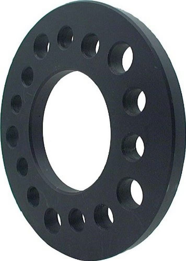 Allstar Performance -ALL44121 Wheel Spacer, 5 x 4.50/4.75/5.00 in Bolt Pattern, 1/2 in Thick, Aluminum, Black Anodize, Each