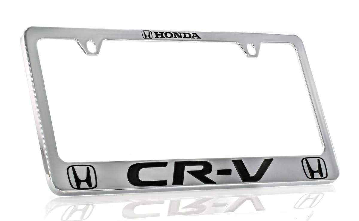 Honda CR-V Chrome Plated Zinc License Plate Frame Holder 2 Hole