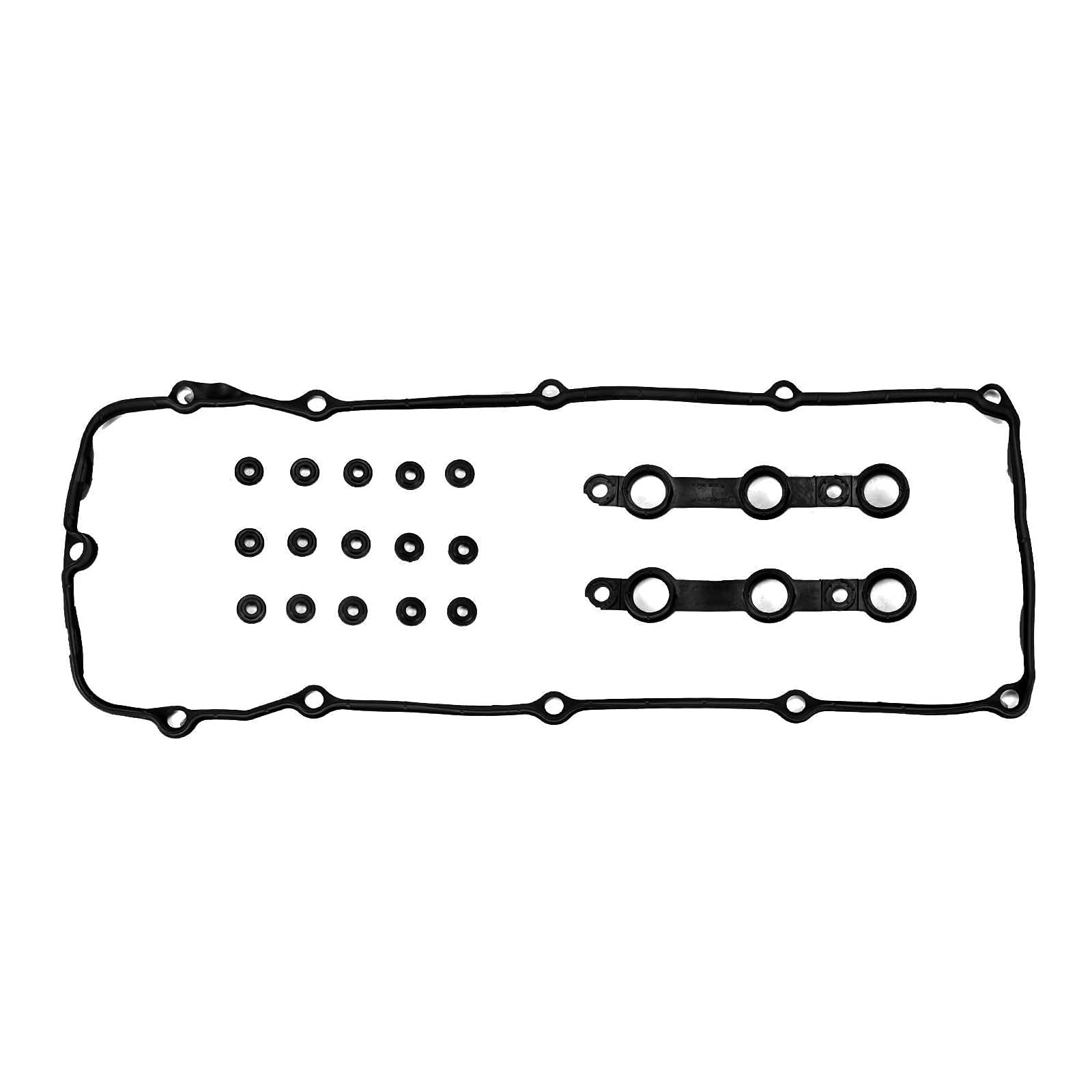 Donepart Valve Cover Gasket Compatible with Grommets for BMW M54 E46 E39 E83 E53 325i 330i 325Ci 323Ci 323i 325xi 328Ci 328i 330