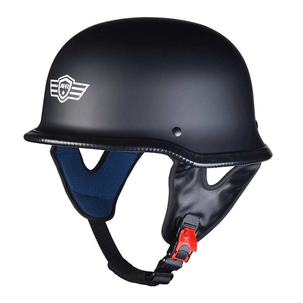 Ahr Motorcycle Helmet German Style Half Helmet For Bike Cruiser Scooter Chopper Open Face Helmet For Men Women Dot Approved, Run