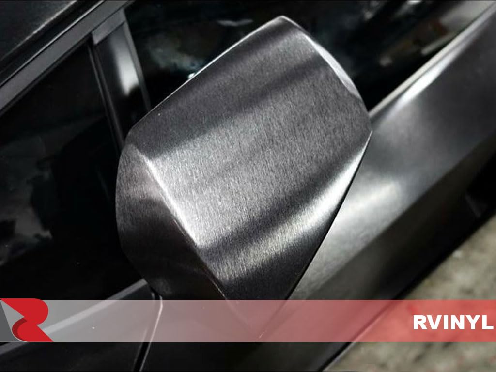 3M 2080 Series Br212 Brushed Black Metallic - 5Ft X 5Ft - 25Sq Ft - Dual Cast Textured Finish Vinyl Car Wrapping Film - Vehicle