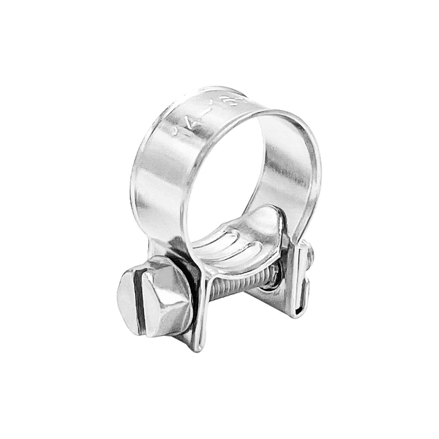 LAR-ME 3/8'' Small Fuel Injection Hose Clamps, 20PCS Gas Line Hose Clamp, Adjustable Pipe Hose Clip Tube Clamps for Automotive,A