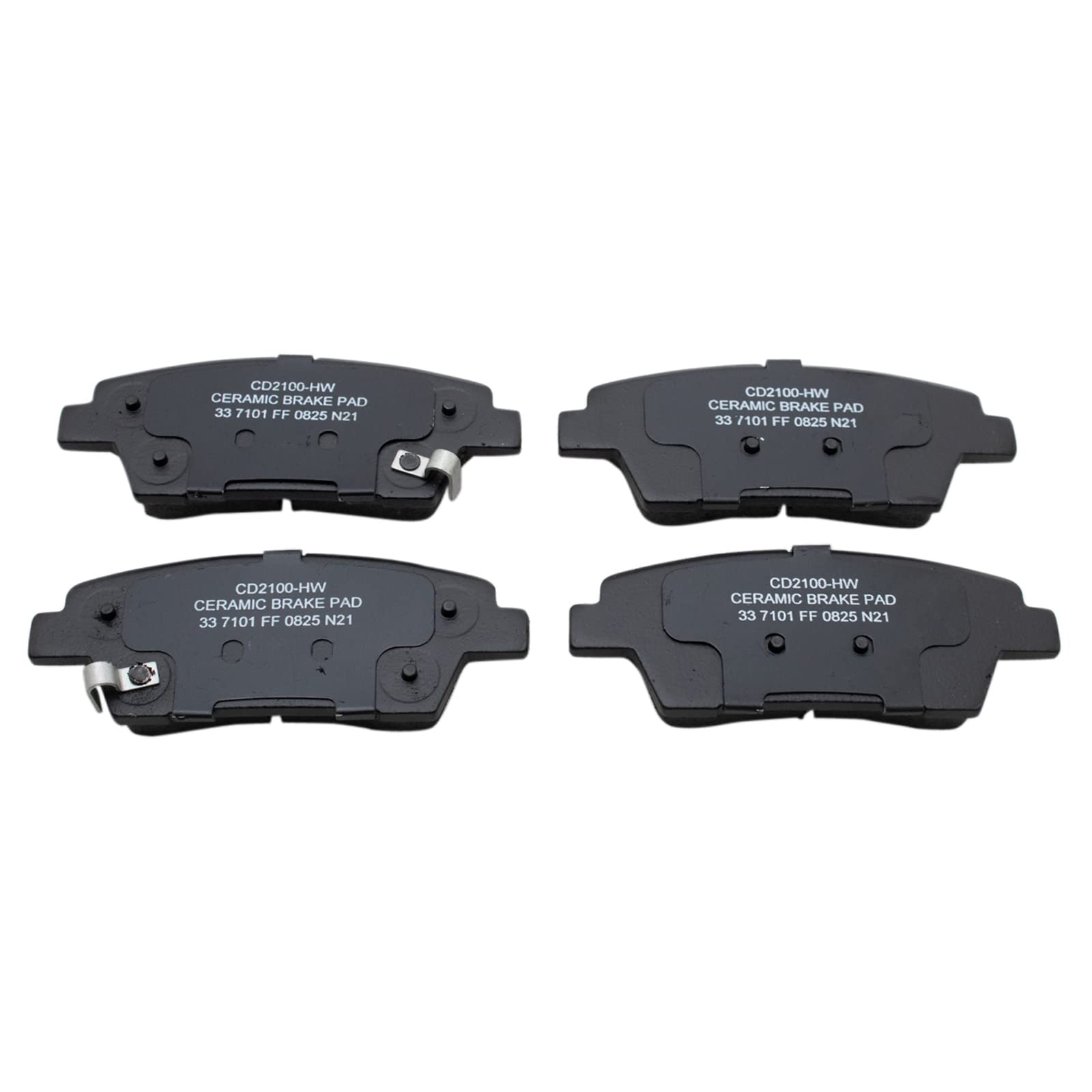 TRQ Rear Brake Pads Ceramic Compatible with 2018-2020 Genesis G80