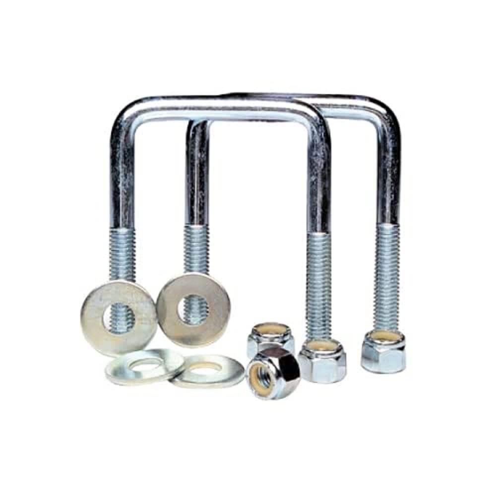 Tie Down Engineering 86830 U-Bolt Square Pair Zinc Plated 3/8-16'' X 3-1/8'' X 4 X 1-3/4''