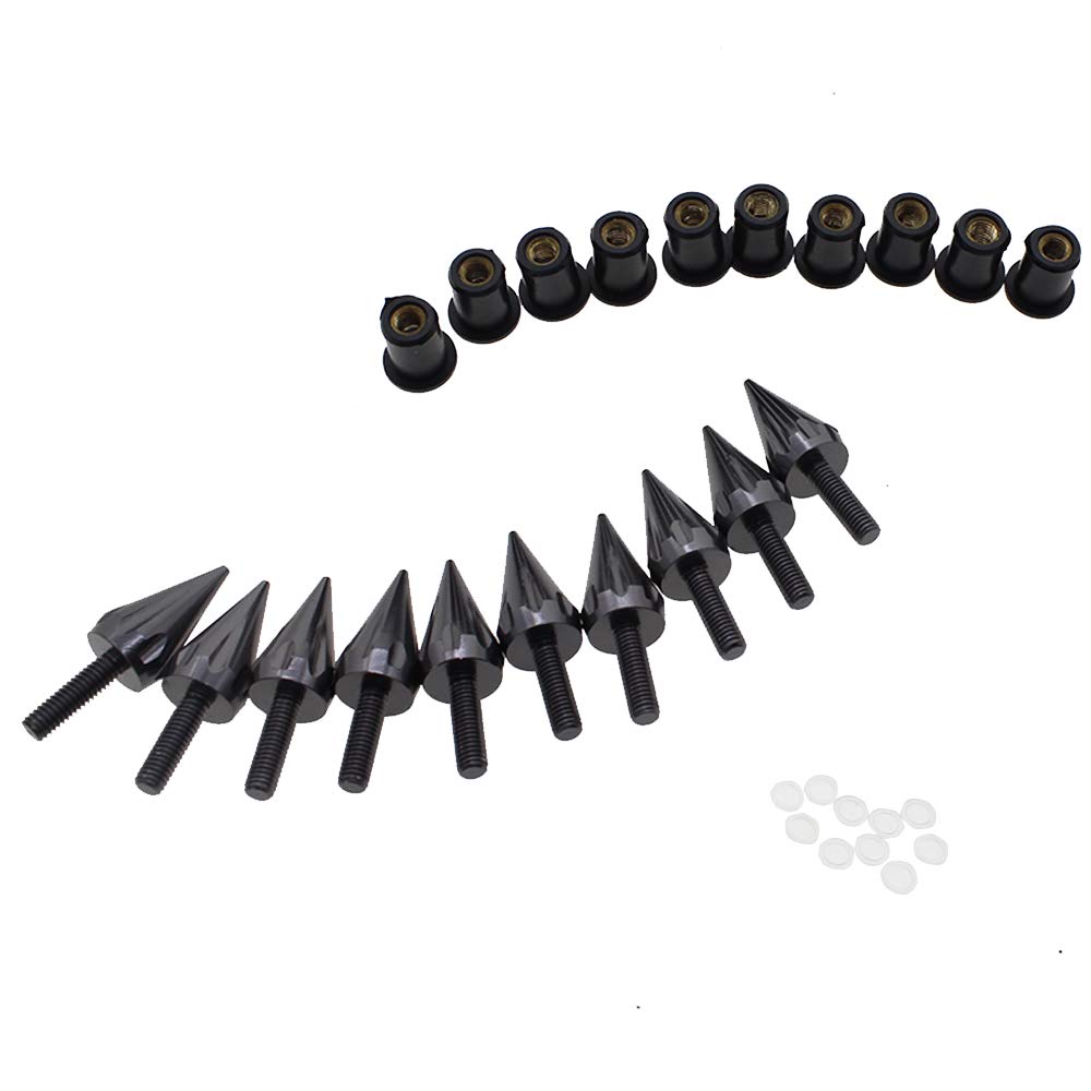 Procnc Motorcycle Spike Windshield Bolts Screw Nuts Fit For Honda Cbr 600Rr 1000Rr For Suzuki Gsxr 600 750 1000 For Yamaha R1 R6
