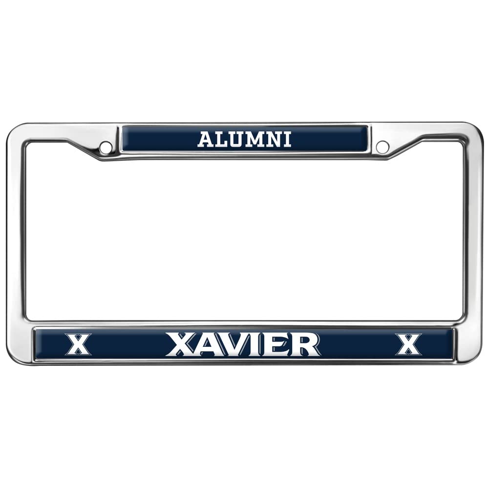 Xavier University Alumni Design Full Size Standard License Plate Metal Frame