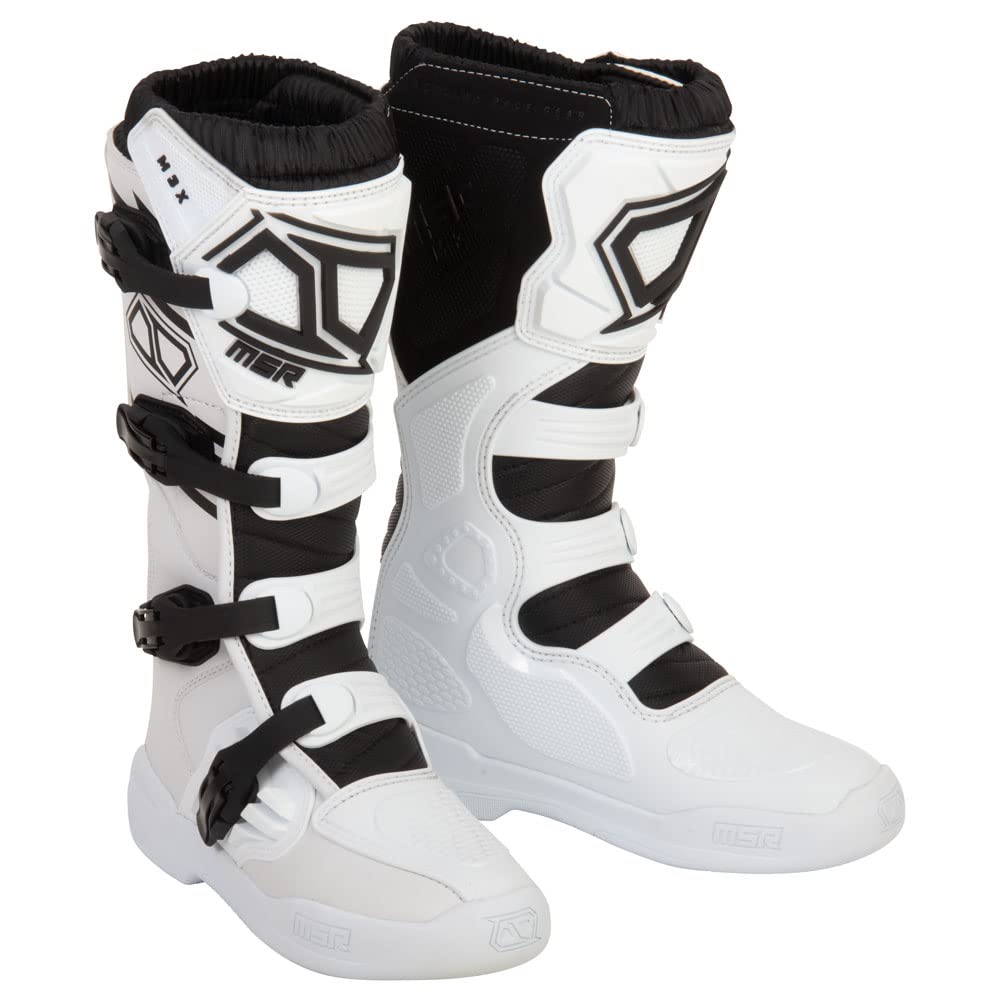 Msr M3X Motocross Boot (9, White)
