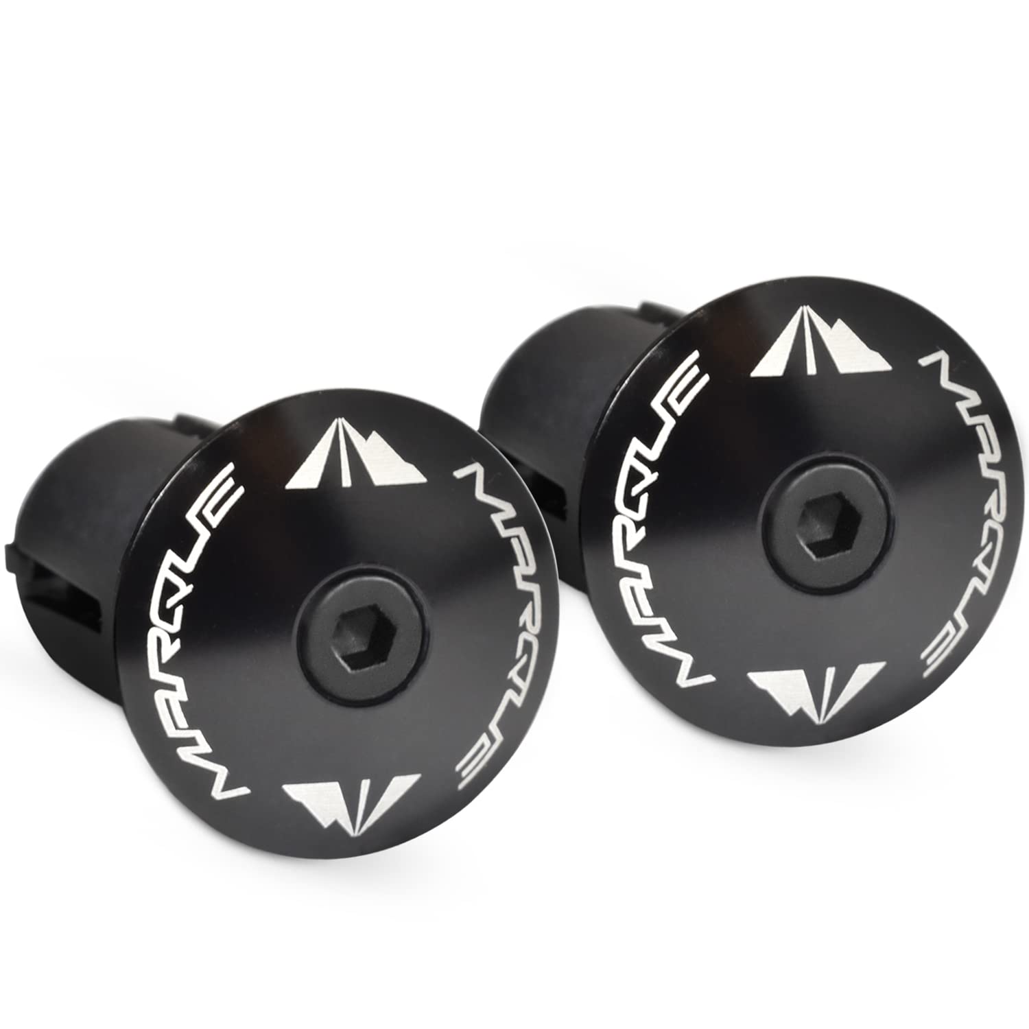 Marque Alloy Enz Handle Bar End Plugs - 2Pcs Per Set (Black)