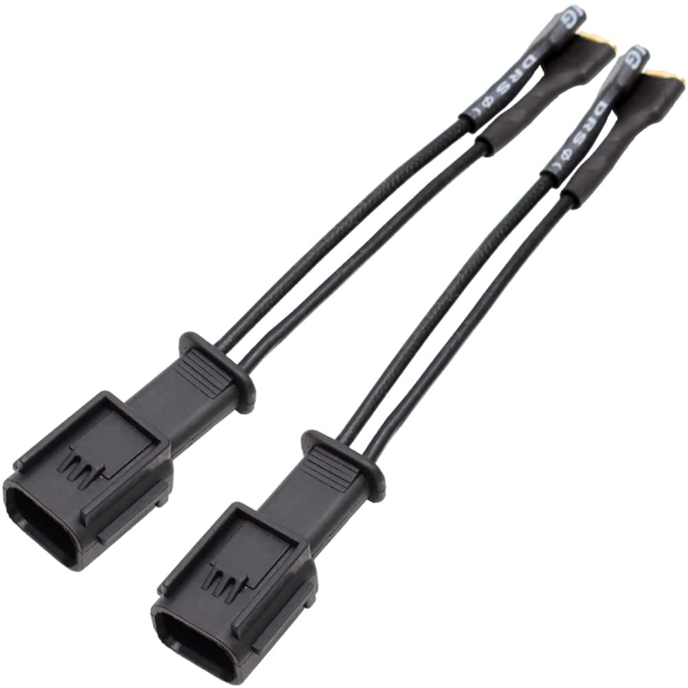 Farbin Car Horn Special Plug Compatible With New Honda Civic Adapter Wiring Harness Pigtail Socket Car Horn Connector Harnesses Cable 2Pcs