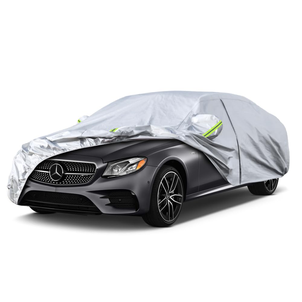 Kaugung 6 Layers Car Cover Custom Fit Mercedes Benz C300, C250, C43 Sedan From 2004 To 2025, Waterproof Car Cover All Weather Fo