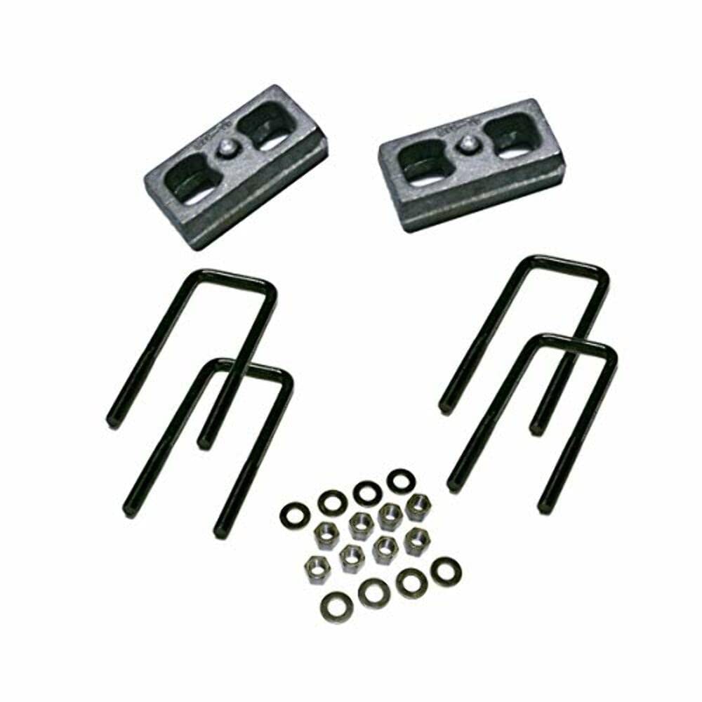 Superlift 2'' Block Kit for Suburban/Blazer/Tahoe | Rear Lift Blocks, U-Bolts, & Hardware | 3225 | Fits 1988-1998 GM 1500 Pickup