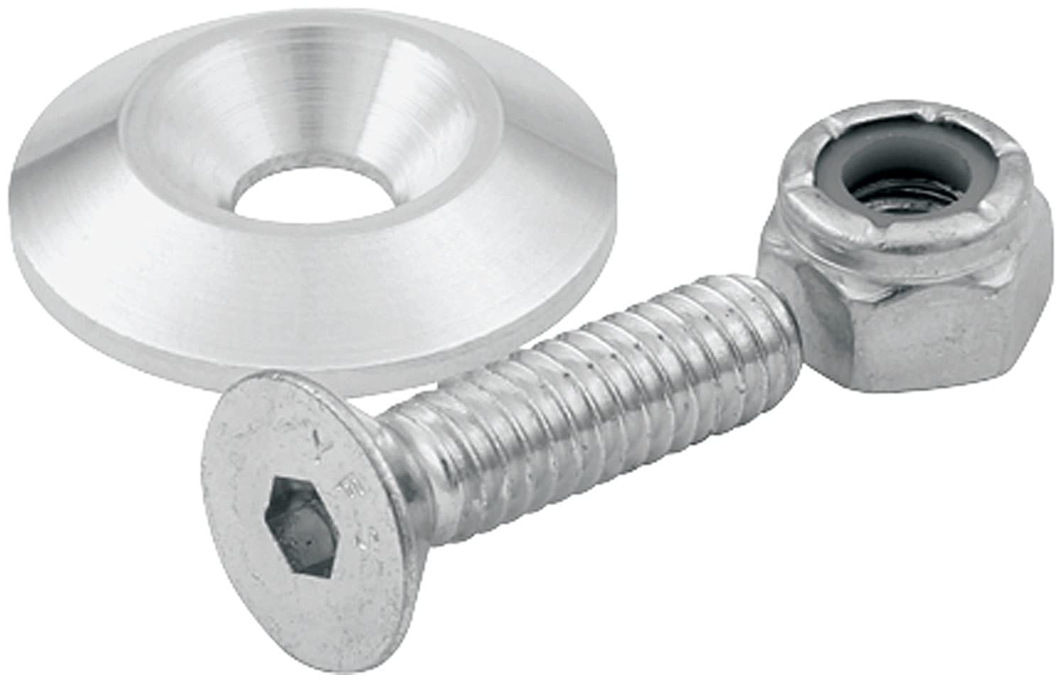 Allstar Performance (ALL18632-50) 1/4 Countersunk Bolt with 1 Washer, Pack of 50
