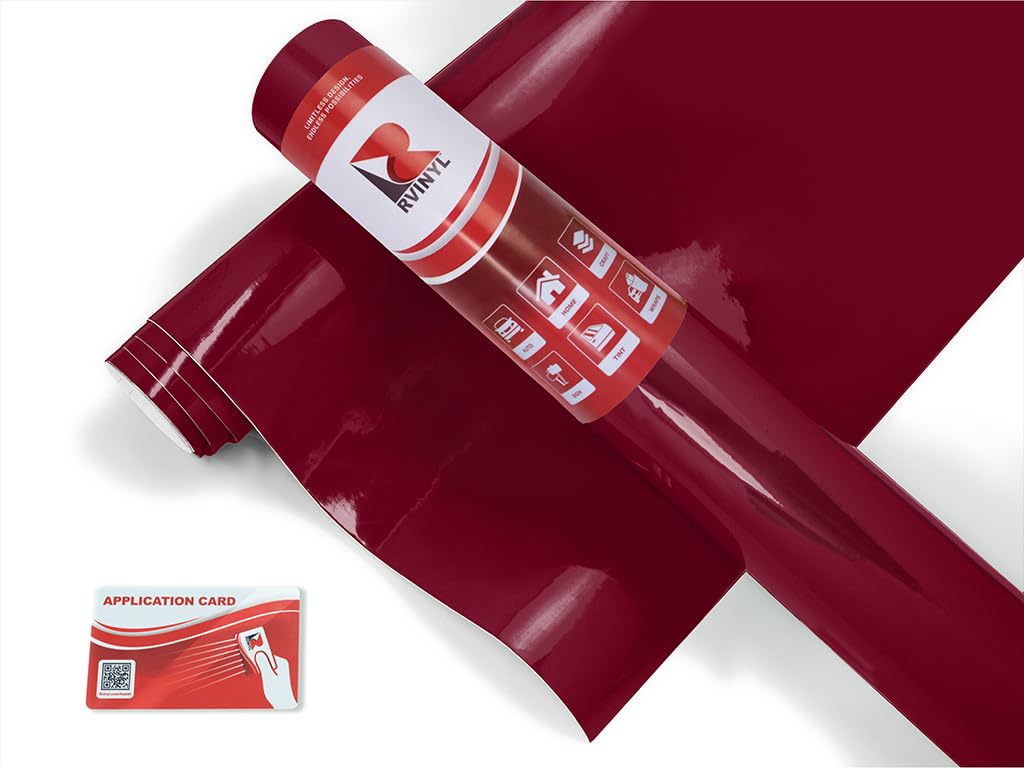 Avery Dennison Sw900 475-O Gloss Burgundy Supreme Wrapping Film Vinyl Vehicle Car Wrap Sheet Roll - (108'' X 60'')