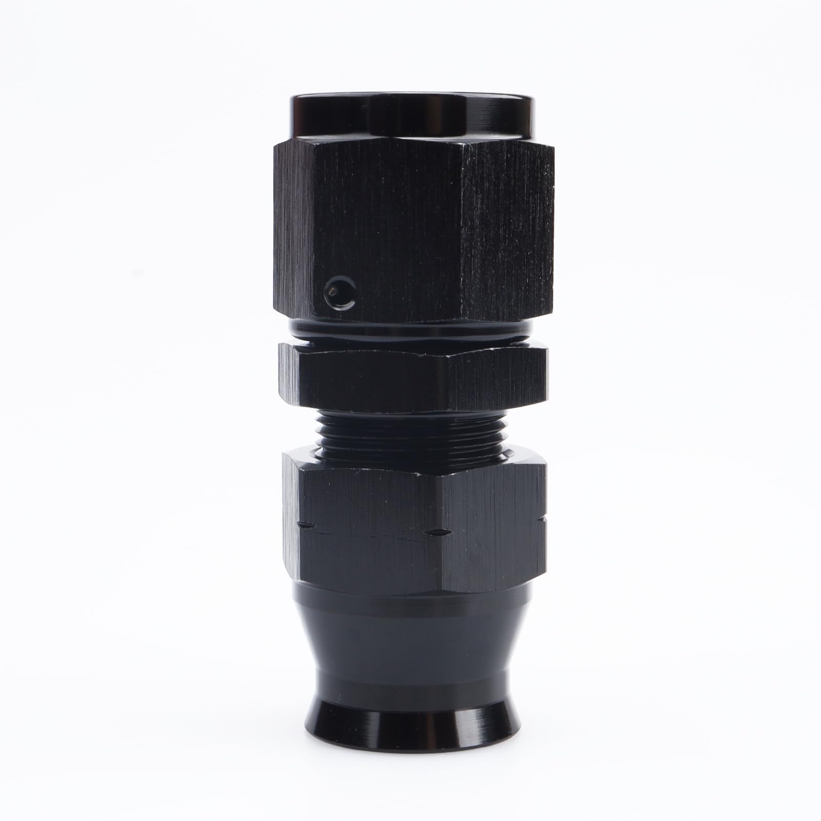 AC PERFORMANCE Aluminum Alloy -8 AN Female to 1/2'' Hardline Tube Fuel Fitting Compression Adapter Black