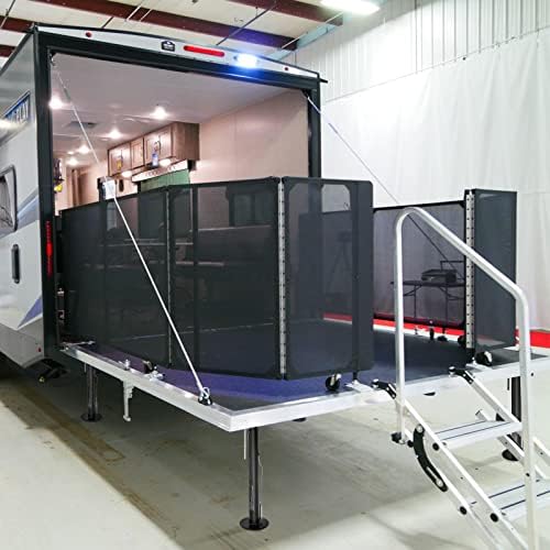 Weize Rv Patio Supports, Support To Toy Hauler Patios, And Flat Bottom Slide-Outs, 1000Lb Capacity Each, Adjustment 22-Inches To 48-Inches