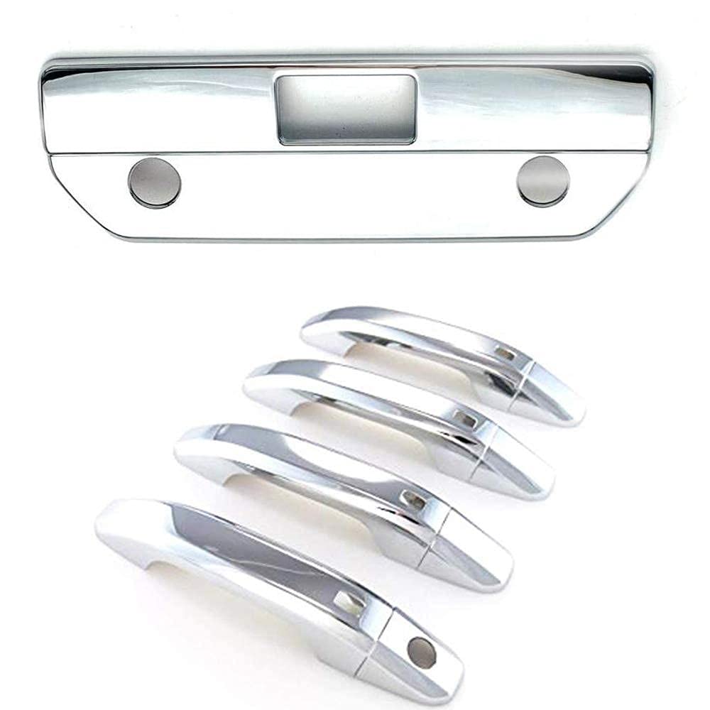 Alittlepanda Alp Triple Chrome Plated Door Handle+Tailgate Cover Overlay Compati WBCARB09FKPMXVJ