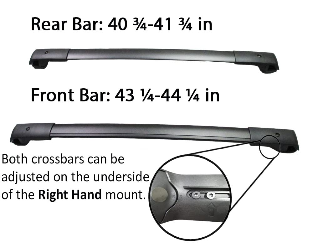 Brightlines Aero Cross Bars Roof Racks Luggage Rack Replacement For 2013-2017 Subaru Crosstrek & 2012-2016 Impreza